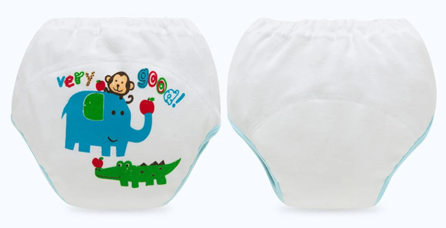 Calças de Treinamento do Bebê à Prova Iyeal Algodão Reutilizável Shorts Infantis Roupa Interior Pano Fralda Fraldas Dwaterproof Água Potty Treinamento Calças 6 Pçs 7 High Quality Mamãe e Bebê