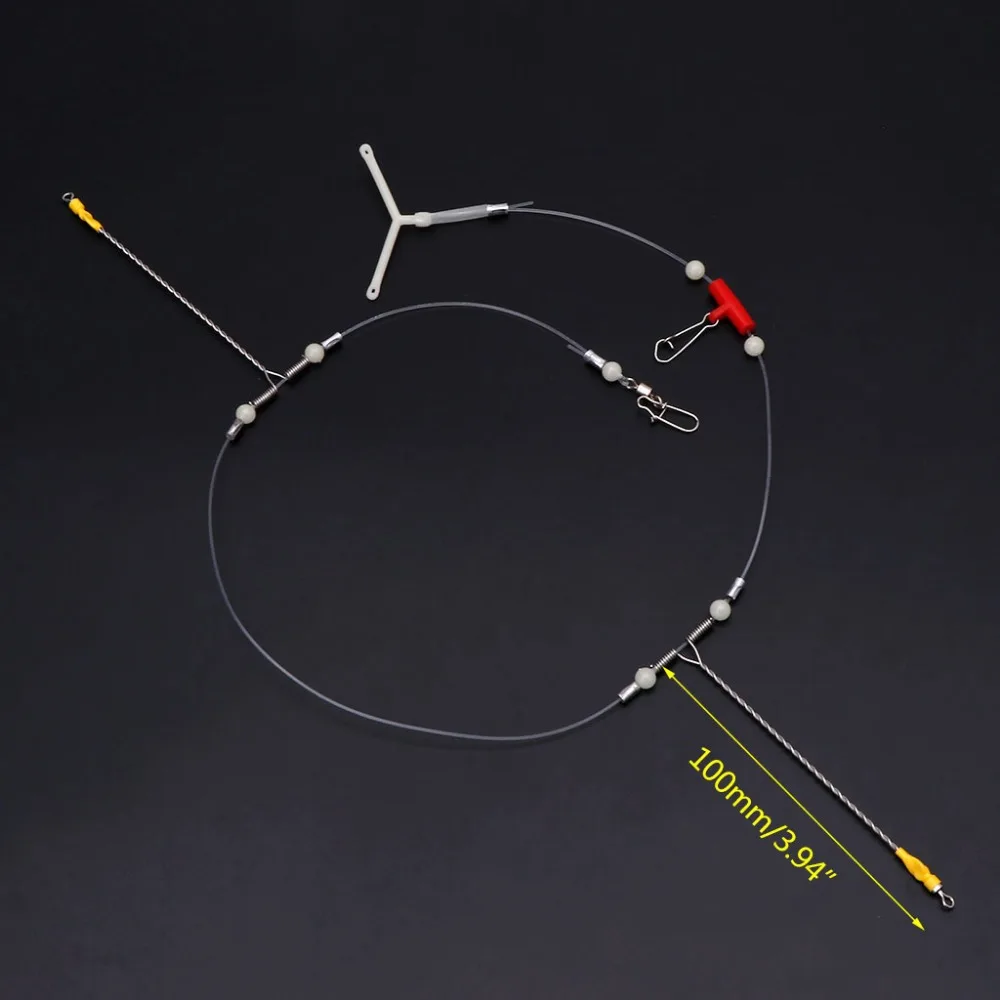 

Fishing Hook Steel Wire Balance T Shape Anti Coil Connect Tackle Accessories Rigs Leading Rotating Swivel Hooks Stand Sea Rope