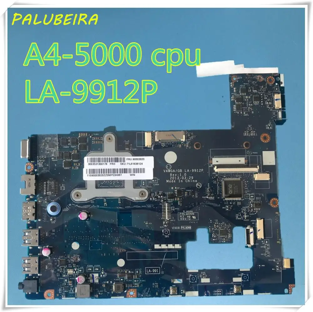 PALUBEIRA 100% обещали Рабочая VAWGA/GB LA-9912P материнская плата для ноутбука Lenovo G505 ноутбук