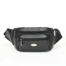 Горячая Распродажа, стиль, Повседневная Мужская поясная сумка из натуральной кожи, велосипедная сумка, кожаная сумка, многофункциональная вместительная сумка#170