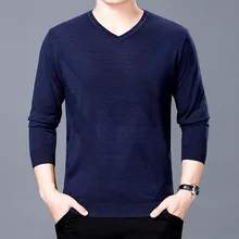 Мужской свитер и пуловеры с v-образным вырезом и длинными рукавами на осень и зиму 60