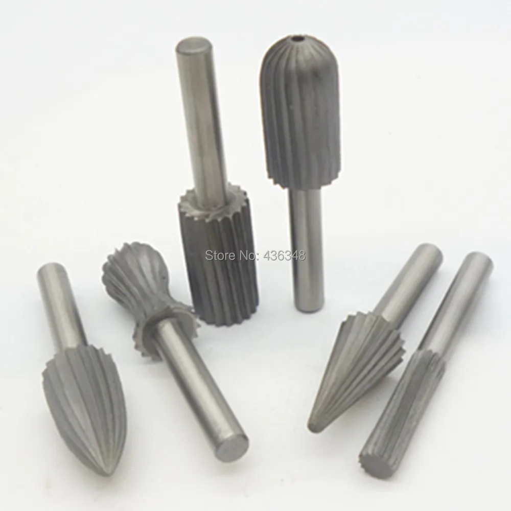 Hss Rotary Files Burr Drill Rotary Rasp Burr Electric Grinder Set 6mm