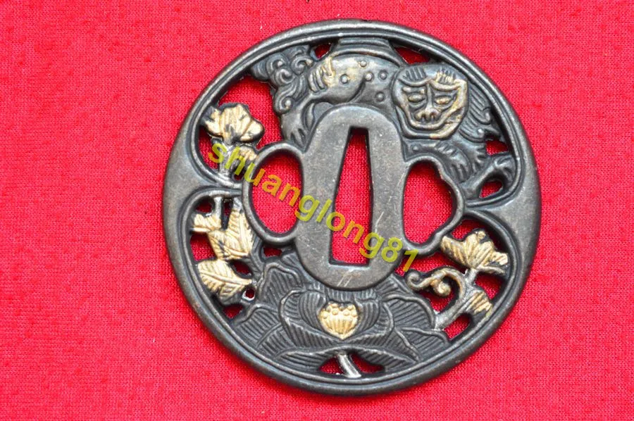Высококачественная красивая японская защита из сплава Tsuba для самурайский меч