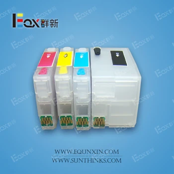 

1set T34 empty refill cartridges without chip for Epson WF3725 WF3720 printers T34 cartridge