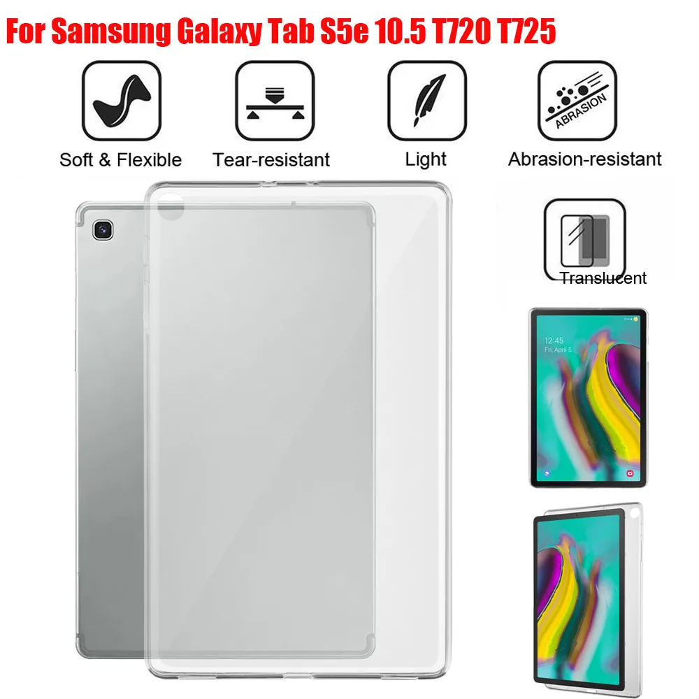 

Case 2019 For Samsung Galaxy Tab S5e 10.5 T720 T725/ Tab A 10.1 2019 SM-T510/515 TPU Gel Silicone Matte Case Cover drop ship