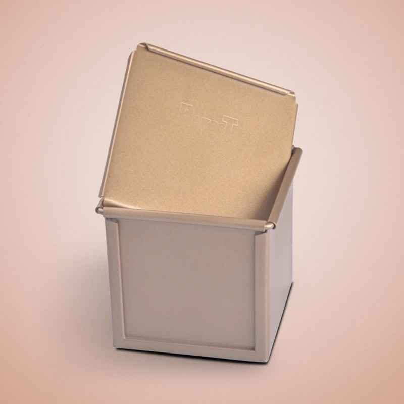 

BAKEST Golden Square boxes Toast Bread Loaf Pan Aluminum Alloy baking pastry decorating tools kids