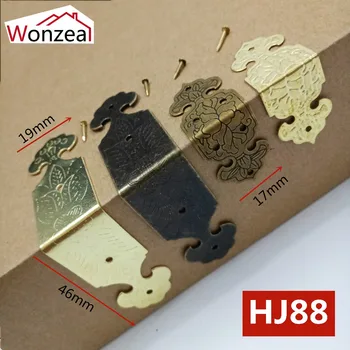 

60pcs Antique Box Corner Protector Vintage Jewelry Wooden Box Decorative Protectors Case Feet Leg Furniture Hardware Accessories