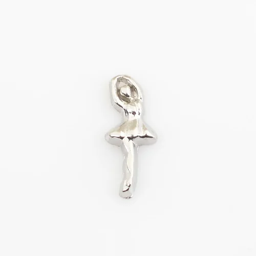 

SILVER BALLERINA, Floating charms,Fit floating charm lockets, FC0358