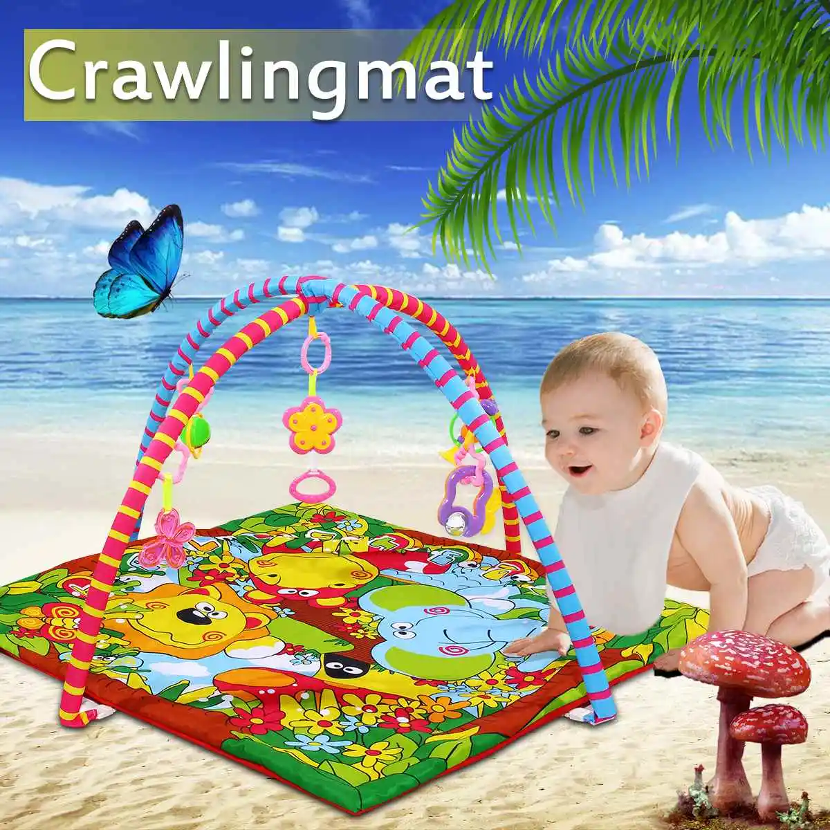 Baby Crawling Rug Developing Mat Newborn Game Play Mat Baby Sleeping Carpet Baby Kids Fitness Blanket Educational Puzzles Foam