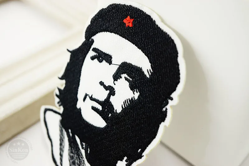 Che Guevara Размер: 8,0x9,3 см DIY значки патч джинсы сумка шляпа одежда швейное украшение аппликация значок нашивки аксессуары