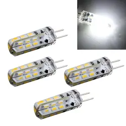 4 G4 Белый SMD 3014 24 LED морской лодка пятно света лампы 6500 К DC12V 1.5 Вт