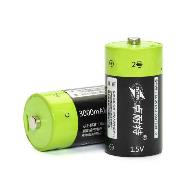 

4pcs/lot USB battery ZNTER New Arrival 1.5V 3000mAh Batteries Reachargeable Lipo Battery Rechargeable not include usb cable