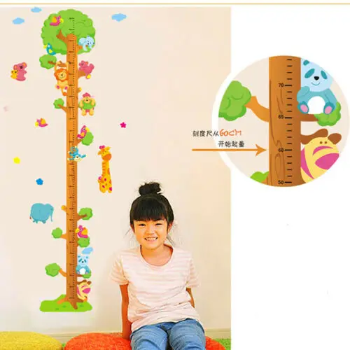 

Kids Height Measure Wall Decal Sticker Home Decor Vinyl Art 180CM