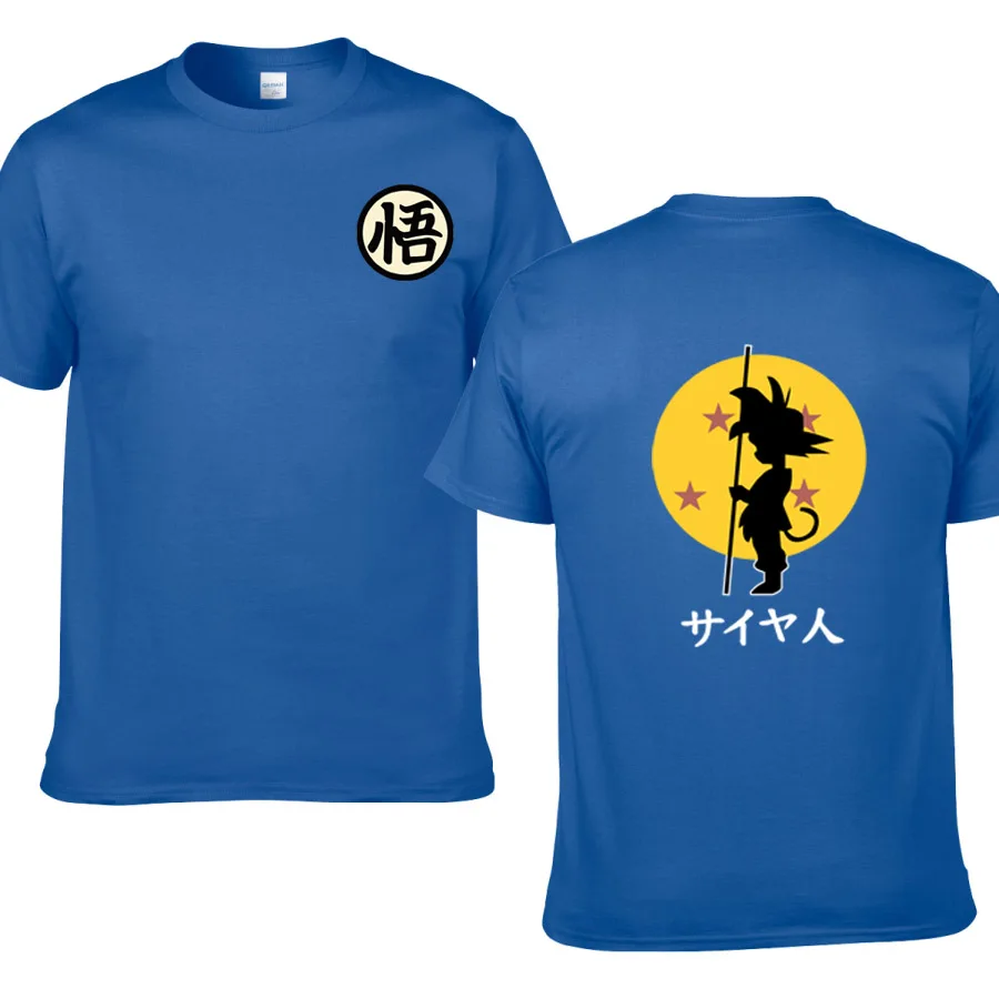 Dragon Ball son футболка «Goku» Мужская Летняя Повседневная футболка из хлопка разных цветов Z Beerus футболка s японский мультфильм Аниме футболки