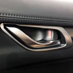 Автомобиль Стайлинг 4 шт. ABS Матовый интерьер дверные ручки чаши рамка крышки Накладка для Mazda CX-5 CX5 2017 2018