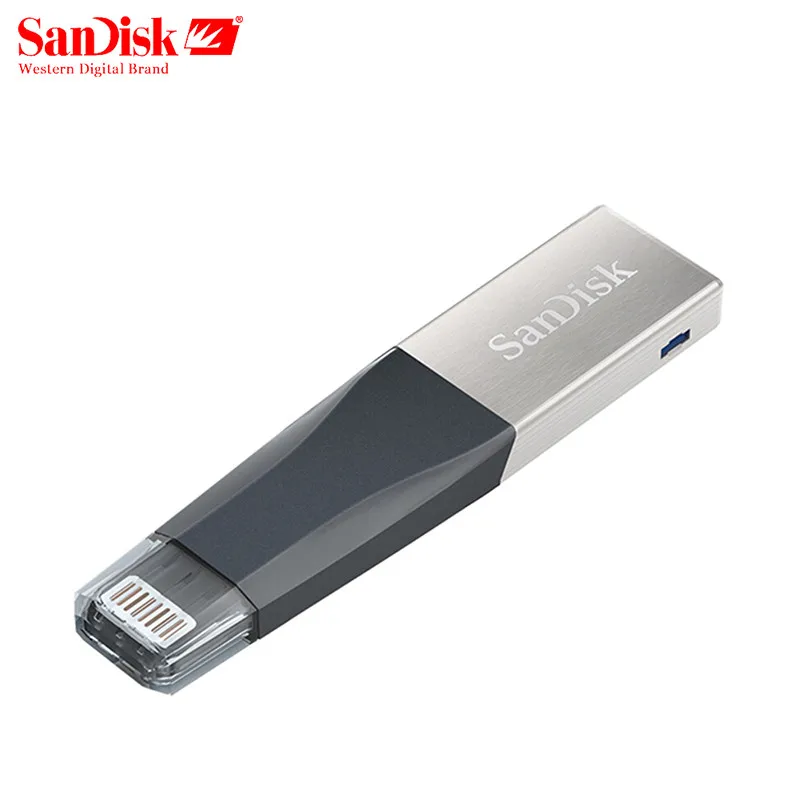 SanDisk OTG USB флеш накопитель 64 Гб 128 ГБ для iphone ipad ipod PC Dual PENDRIVE 32 iXpand 3 0 Флешка U диск