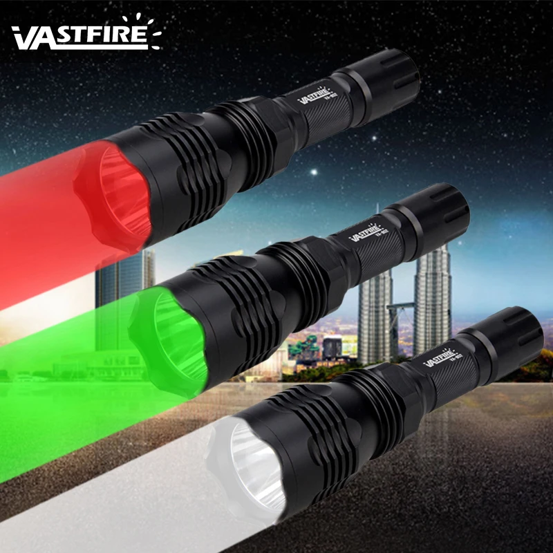 Lanterna + Rifle Jardas Arma Tático Verde - Vermelho Branco Caça Scope Airsoft Montar Interruptor 18650 Carga Va-802 1000lm 400 Luz 7 High Quality Esporte e Lazer