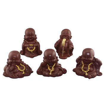 

Cute Small Buddha Statue Monk Figurine Outdoor Home Decor