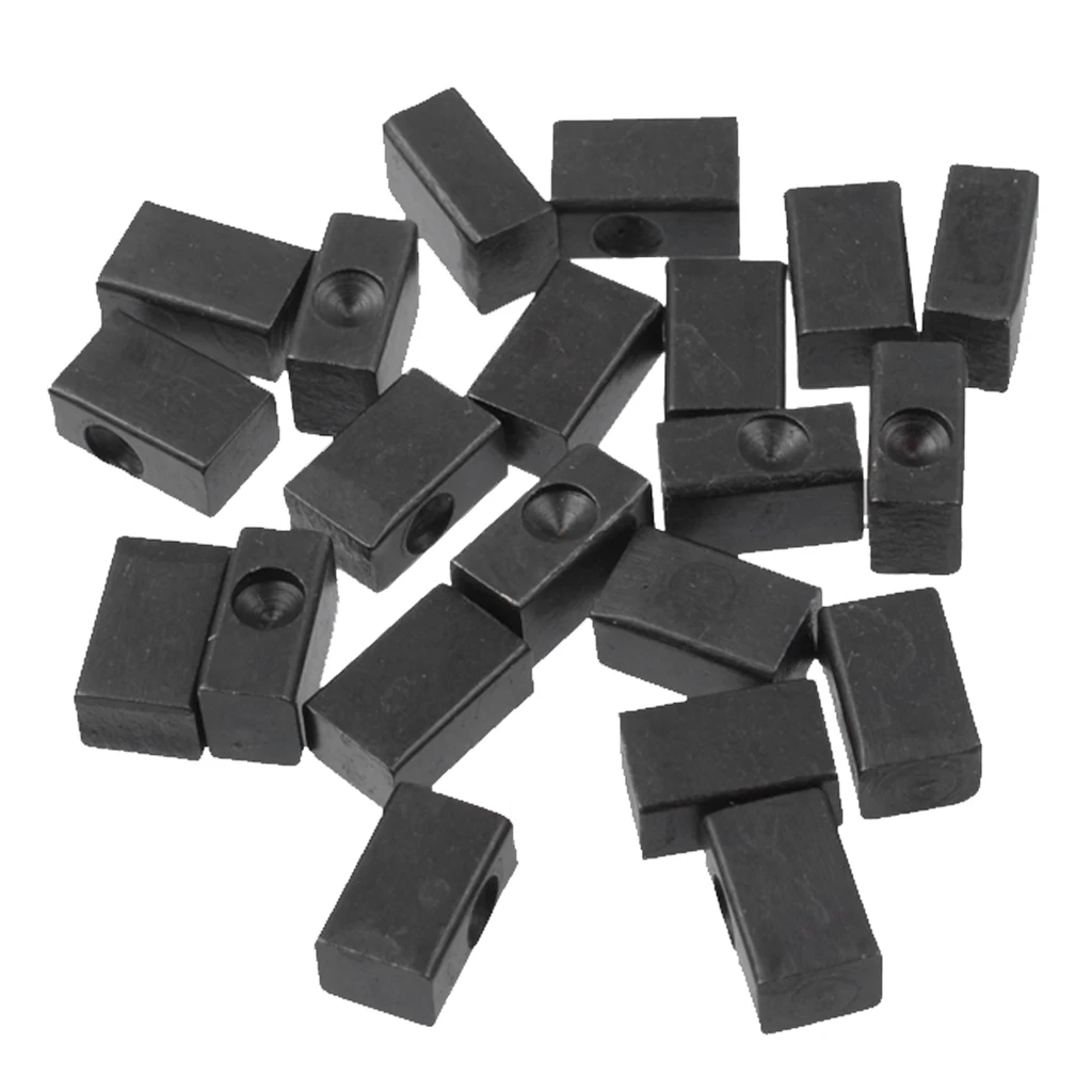 12Pcs 8x4x5mm Metal High Quality Electric Guitar String Iron Block For Tremolo Bridge Electric Guitar Replacement Parts Black