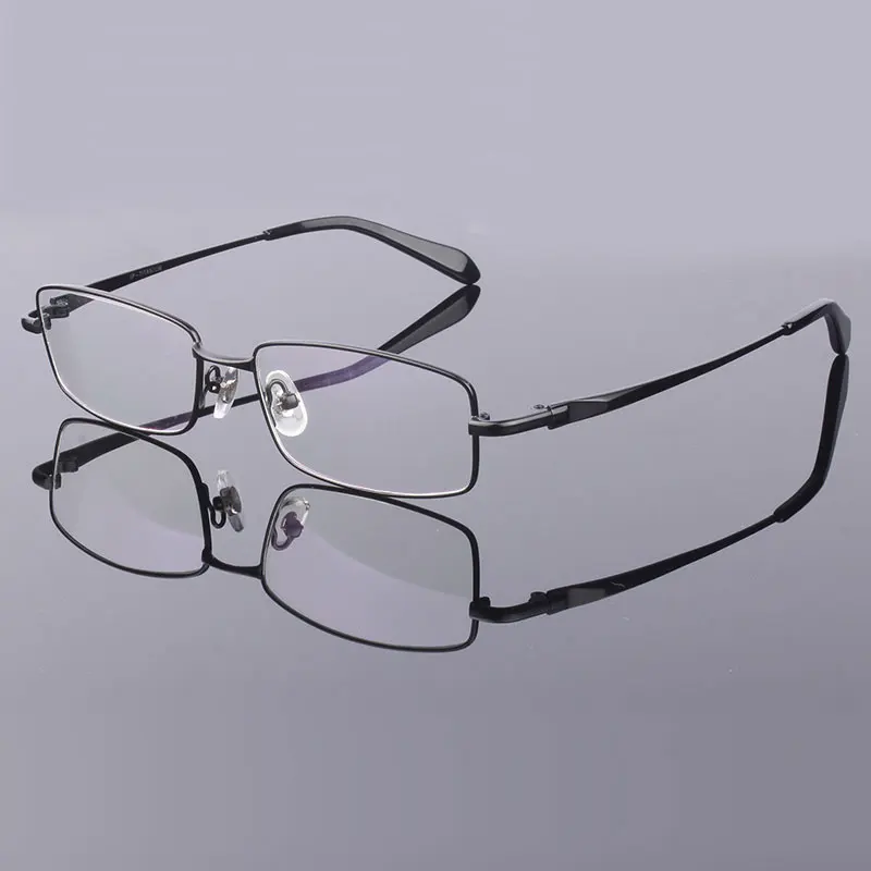Handoer Men Eyeglasses Frame Pure Titanium Optical Glasses Prescription Spectacles Full Rim Eyewear Metal Frame Glasses Frame