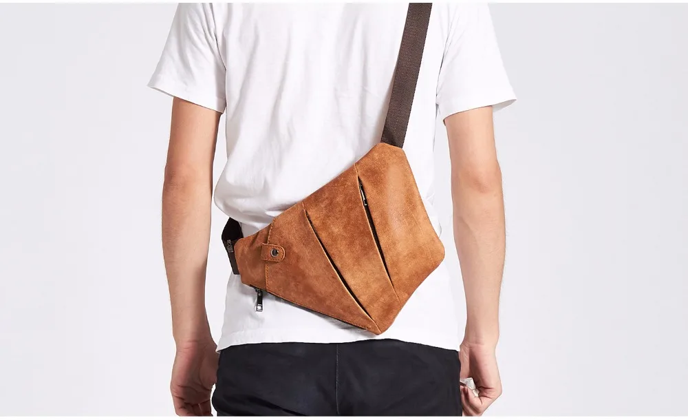JOYIR Сумка-Кроссбоди из натуральной кожи Слинг нагрудная сумка для мужчин Дорожная сумка на плечо мужская маленькая сумка-мессенджер нагрудная сумка для телефона Blosas