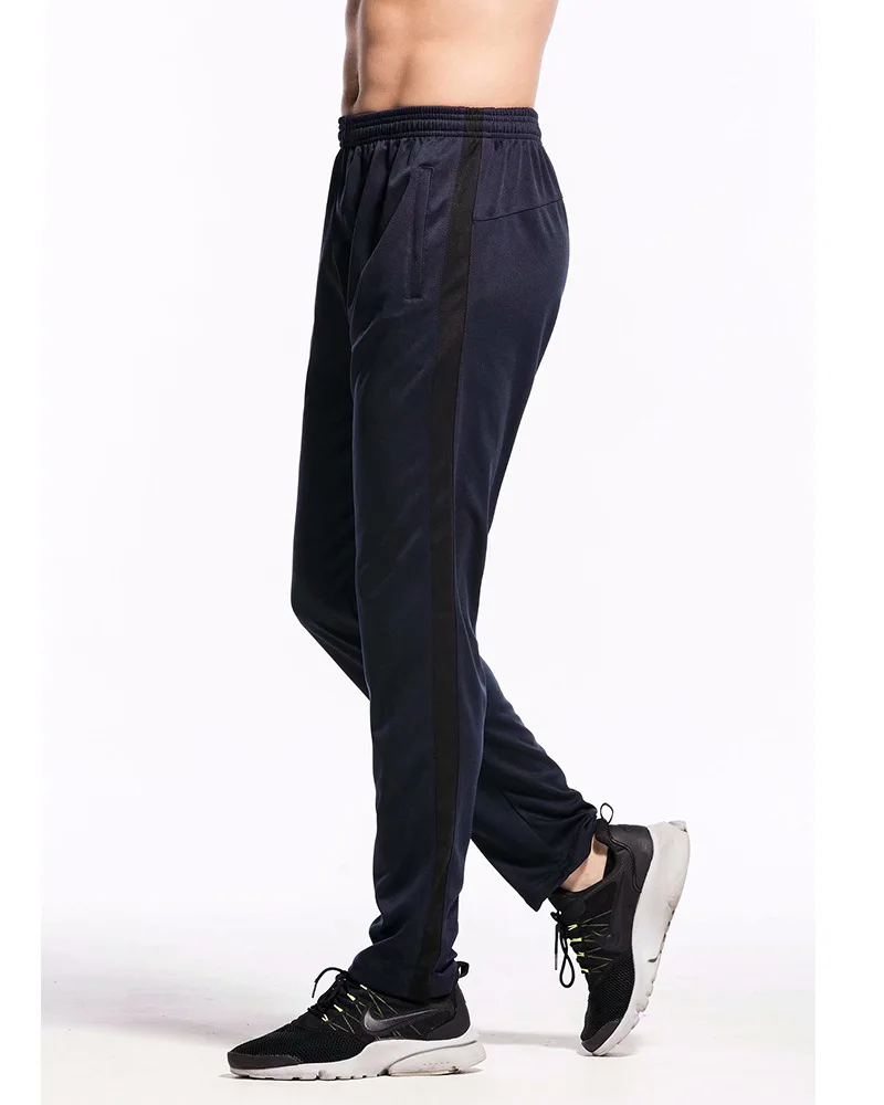 black striped navy Спортивные штаны для родителей и детей, спортивные штаны, быстросохнущие штаны, уличные тренировочные Мужские штаны для спорта, спортивные брюки-карандаш - Цвет: black striped navy