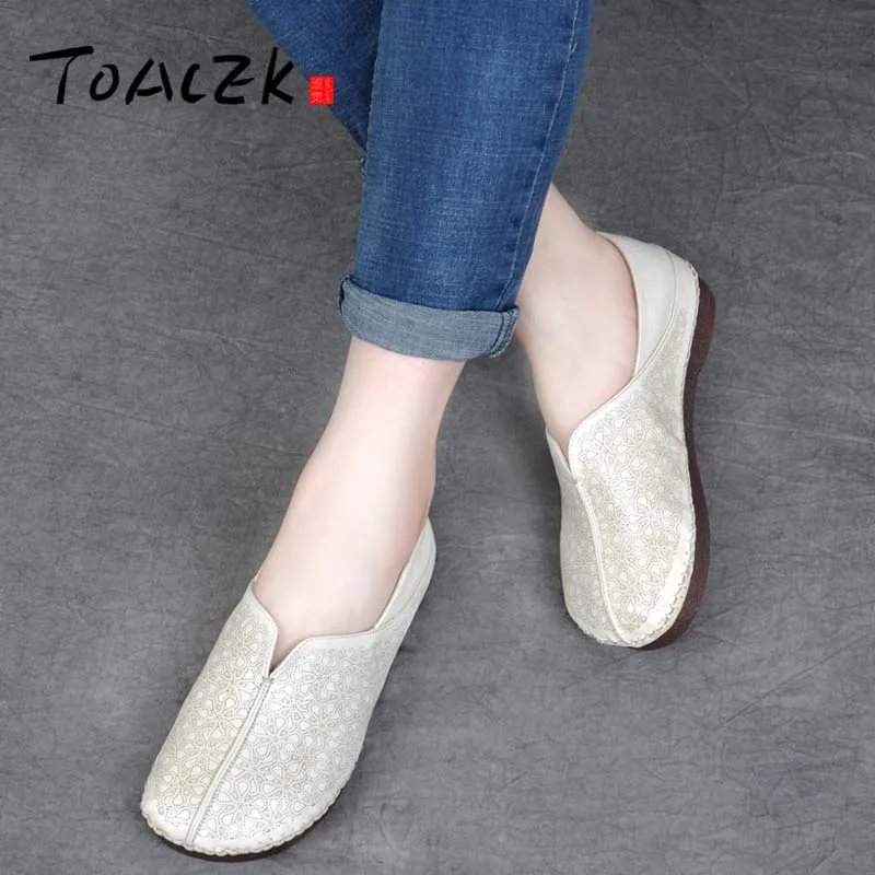 Pédale Véritable Chaussures Vache Loisirs Automne En Plat Semelle Douce noir Avec Chaussure Couverture De Feuille Mocassins Folk rouge Cuir jaune Un Pied Vent Beige 3Ajq5RSc4L