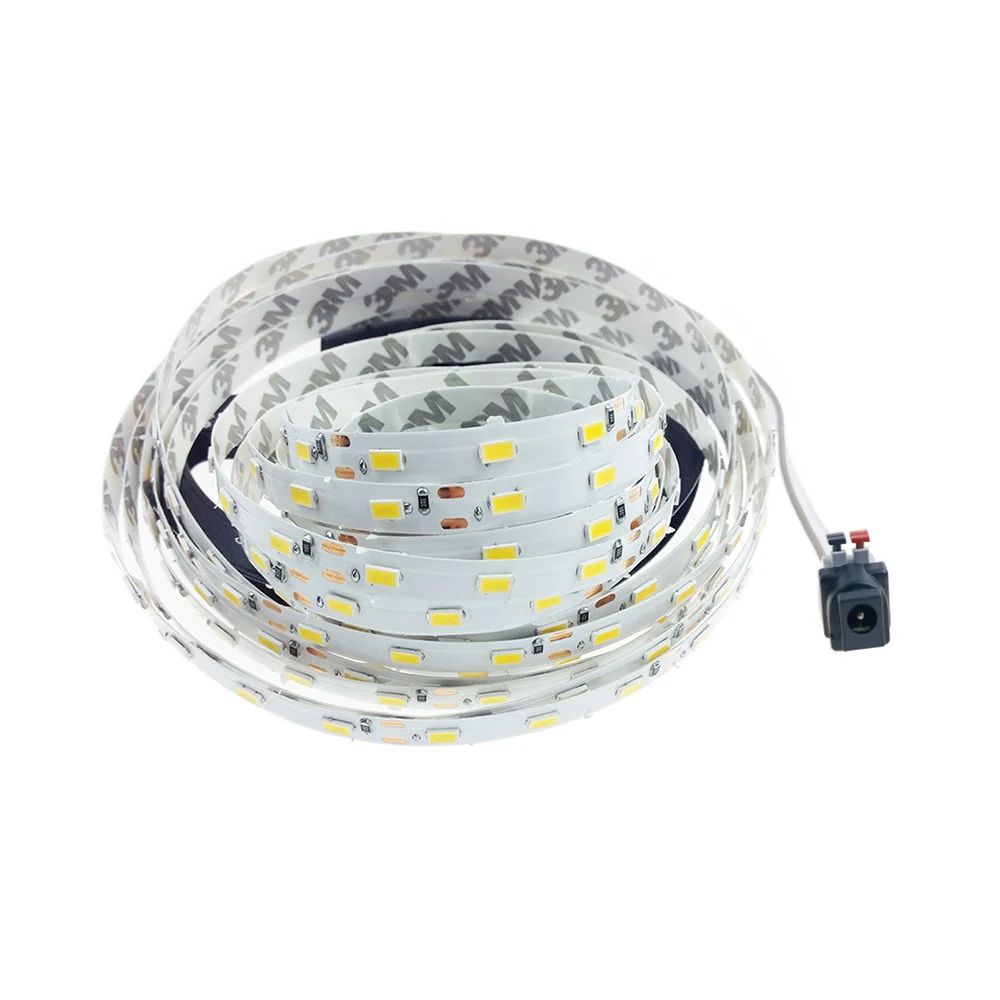 #cheap 500CM 5630 5730 Led strip with DC conector easy installation Ribbon flexible light SMD Chip 60led m rope no waterproof 5 color Q