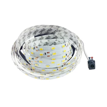 

500CM 5630 5730 Led strip with DC conector easy installation Ribbon flexible light SMD Chip 60led/m rope no waterproof 5 color Q