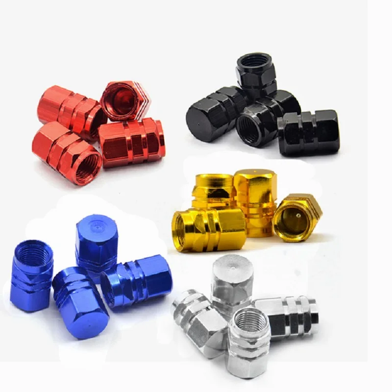 

4 pc Aluminum Car Truck Bike Motorcycle Tyre Tire Valve Core Caps Wheel Valve Stem Cap Dust Cover Air Caps Airtight Cover
