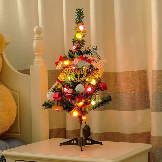 2018 Deluxe Christmas Tree Lightitng Pack Mini Small Christmas Tree LED Light Decorations Kids