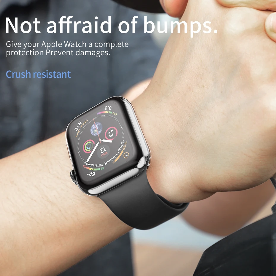 HOCO Ультратонкий ТПУ Защитная пленка для Apple Watch 5 Полная прозрачная мягкая