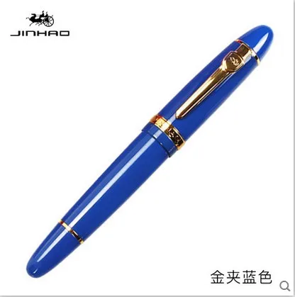 Jinhao 159 черная и Золотая шариковая ручка с зажимом с черной заправкой ручки-роллеры офисные принадлежности Школьные принадлежности