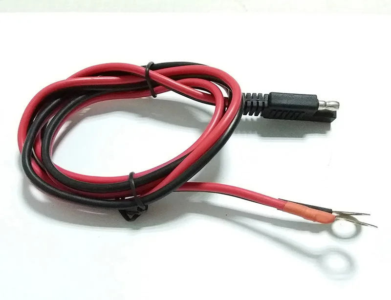 1 м вилка sae к O тип терминала быстрый разъем 10A/2468/18AWG медный шнур DIY кабель питания для бустера автомобиля батарея стартер