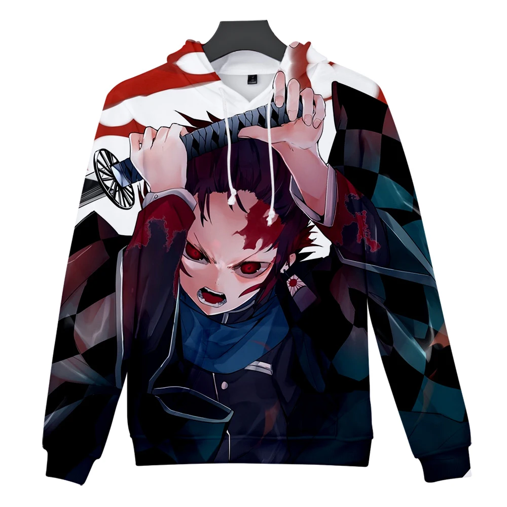 cartoon Demon Slayer Kimetsu no Yaiba 3D Hoodie boys/girls long sleeve Autumn Winter Casual popular youth Cool fashion 3D coats