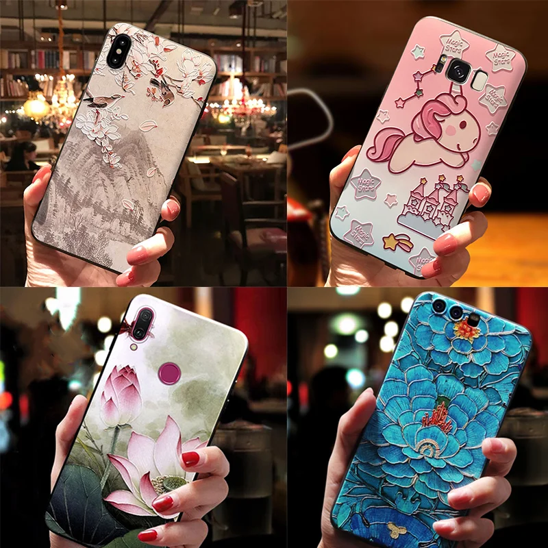 

3D Relief Case For Samsung Galaxy A70 A30 A40 A50 M30 M20 M10 Note 8 9 4 S7 Edge S8 S9 S10 Plus S10e J2 Prime J3 J4 J5 J6 Covers