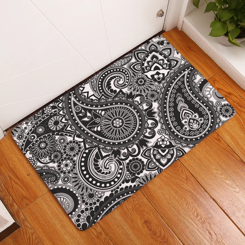 Геометрический принт ковры Нескользящие кухонные коврики для дома гостиная коврики 40x60 см