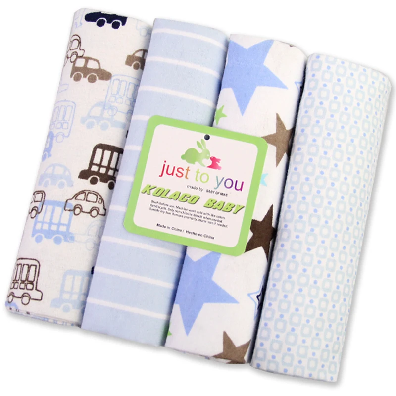4pcs/Lot Newborn Baby Bed Sheet 100 Cotton Bedding Set 76x76cm For