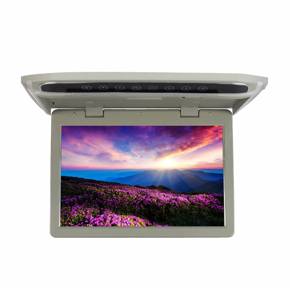 

12.1 Inches LED Digital Monitor Car Roof Mounted Monitor Flip Down Monitor Touch Button 1280*RGB*800 &SD FM HDMI