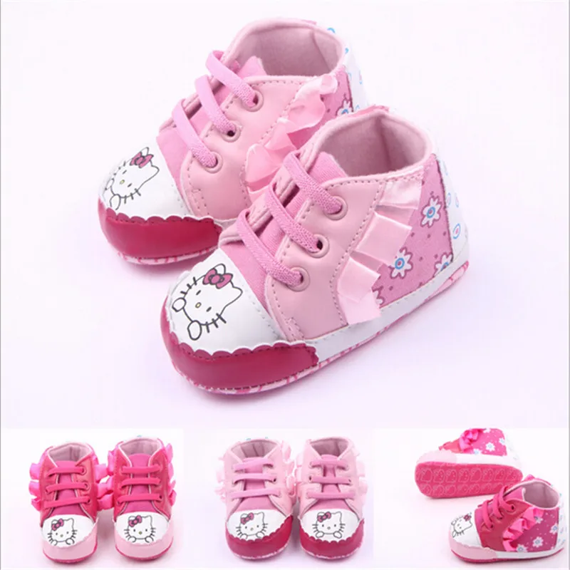 Sweet Hello  Kitty  Baby  Girls Princess Shoes  Soft Soled 