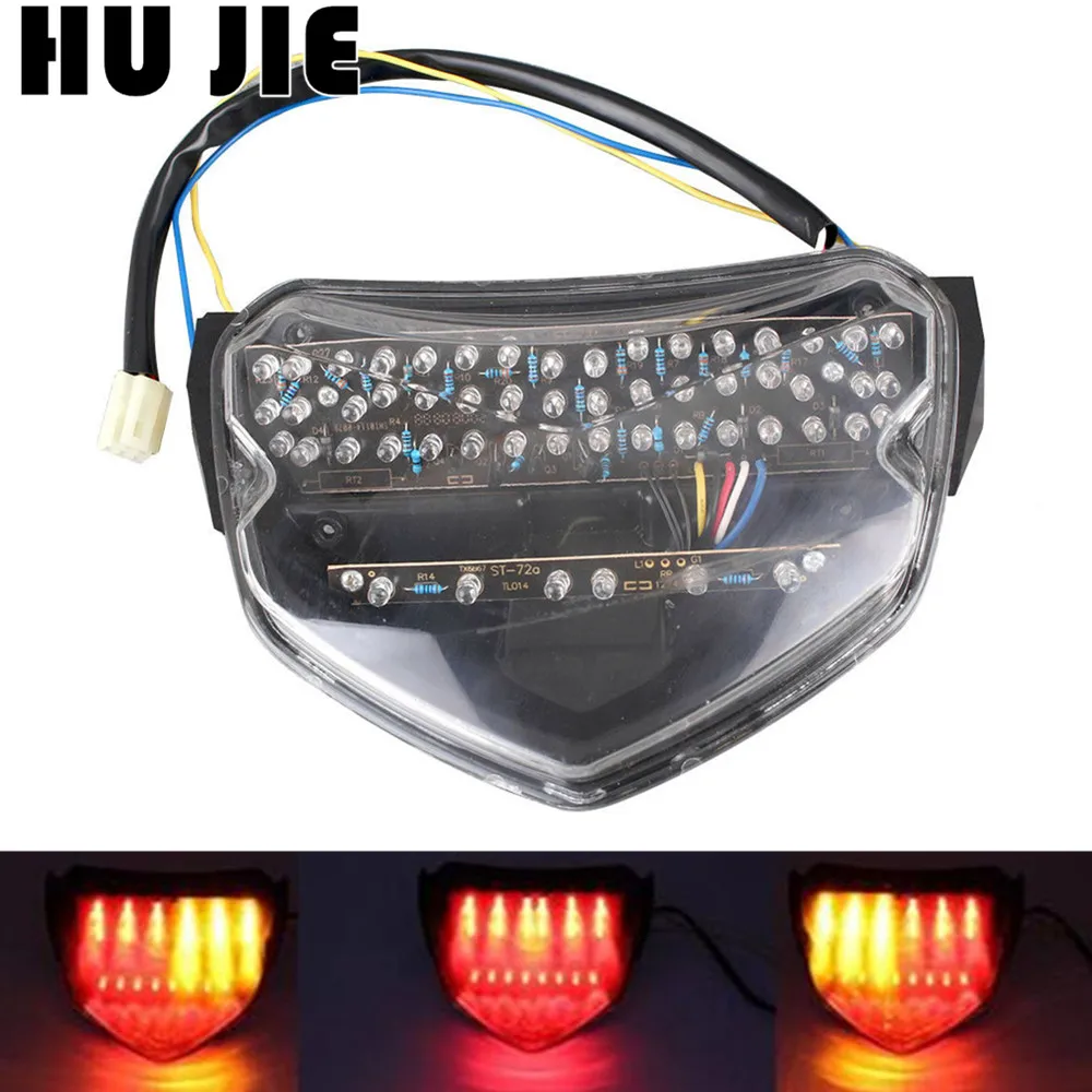 

Motorcycle LED Tail Brake light Turn Signals Turning Lamp For Suzuki 2004 2005 GSXR600 GSXR750 GSXR 600 750 K4 04 05 Clear