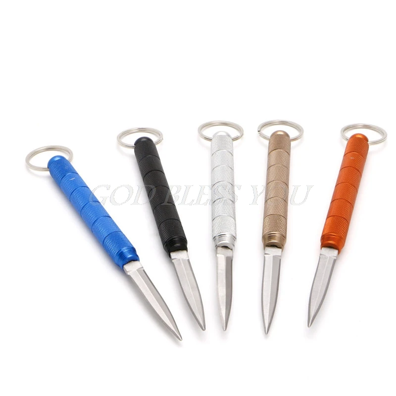 

Outdoor Survival Hiking Hunting Camping Pocket Key Ring Tools + Sheath Gift New Cutter