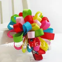 Детская заколка для волос в форме цветка loopy мяч цвет смешанные петли мяч для девочек детские волосы 10 шт. 0000