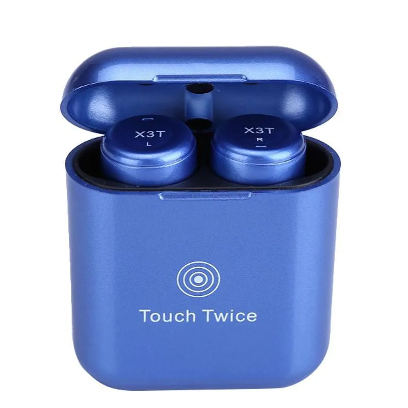 TWS X3T Беспроводная Bluetooth 4 2 гарнитура наушники с зарядным устройством бас X1t X2T