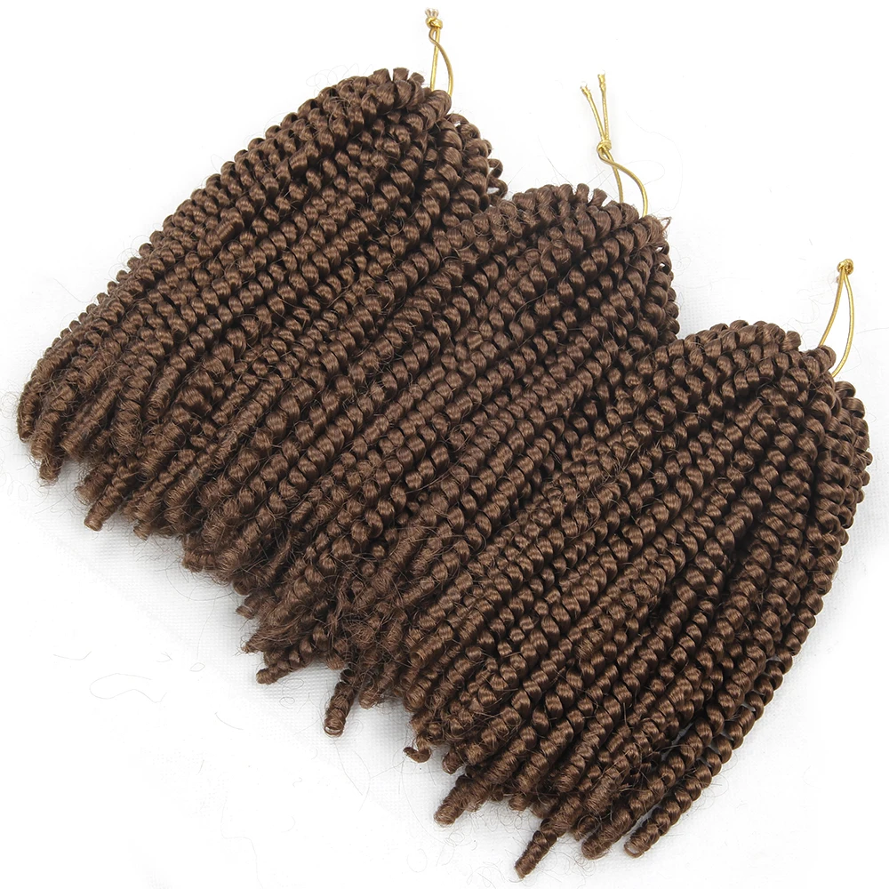 Curly Crochet hair Braid synthetic Ombre Braiding Hair Spring Twist Crochet Braids nubian twist