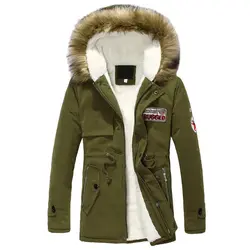 2019 мужские пальто Зимние куртки мужские тонкие утепленные меховые куртки с капюшоном теплые пальто брендовая одежда повседневные мужские