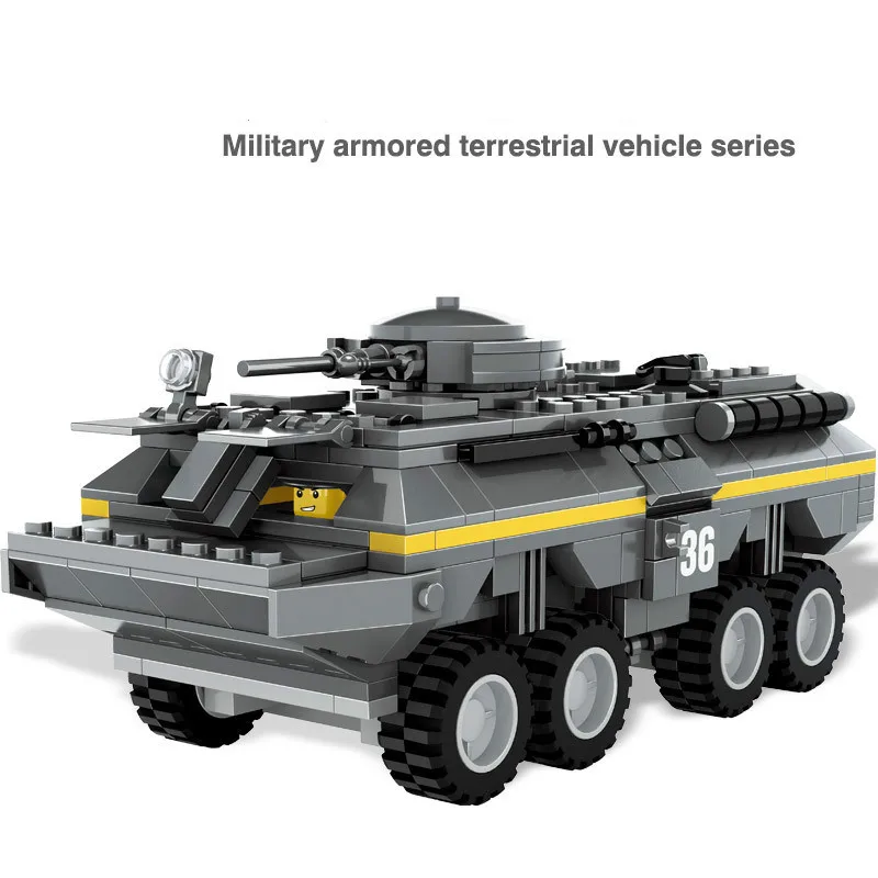

Hot Sale Armored Vehicle Military Assembly ABS Plastic legoing Building Blocks