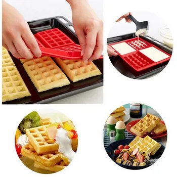 

Waffle Mold Silicone Waffle Mold 4 Cavities Waffle Mold Silicone Waffle Maker Baking Tray Mold Cake Chocolate Craft Candy