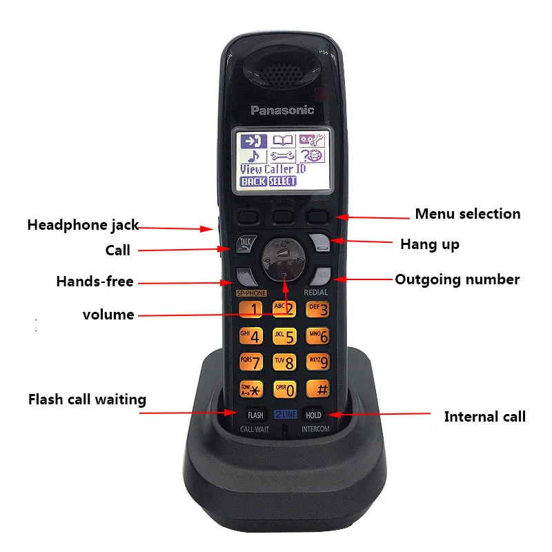 DECT 6 0 две наземные линии телефоны беспроводной телефон с автоответчиком система