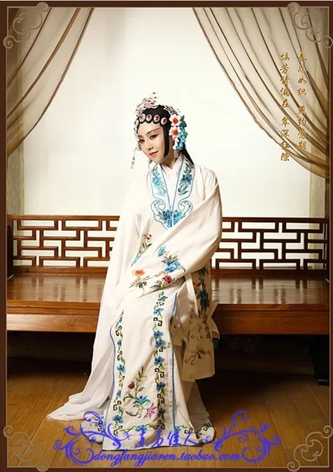 Унисекс Китайская традиционная Пекинская опера мастиса Восточная красота костюм сценическая одежда Многоцветный - Цвет: Apricot
